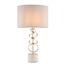 Pagazzi Briar Gold & White Marble Table Lamp - thumbnail 7