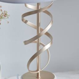 Pagazzi Briar Gold & White Marble Table Lamp - thumbnail 4