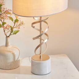 Pagazzi Briar Gold & White Marble Table Lamp - thumbnail 3