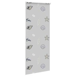 Berkfield Home Shower Roller Blind 110x240 cm Fabric Width 106 cm in Grey - thumbnail 4