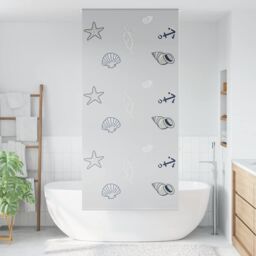 Berkfield Home Shower Roller Blind 110x240 cm Fabric Width 106 cm in Grey - thumbnail 2