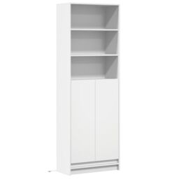 Berkfield Home Highboard with LED White 69x32.5x200 cm Engineered Wood - thumbnail 3