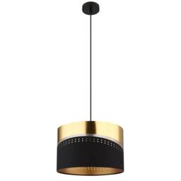 Netlighting Or Cylindrical Pendant Ceiling Light Matt Black 1x E27 - thumbnail 2