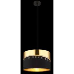 Netlighting Or Cylindrical Pendant Ceiling Light Matt Black 1x E27 - thumbnail 3