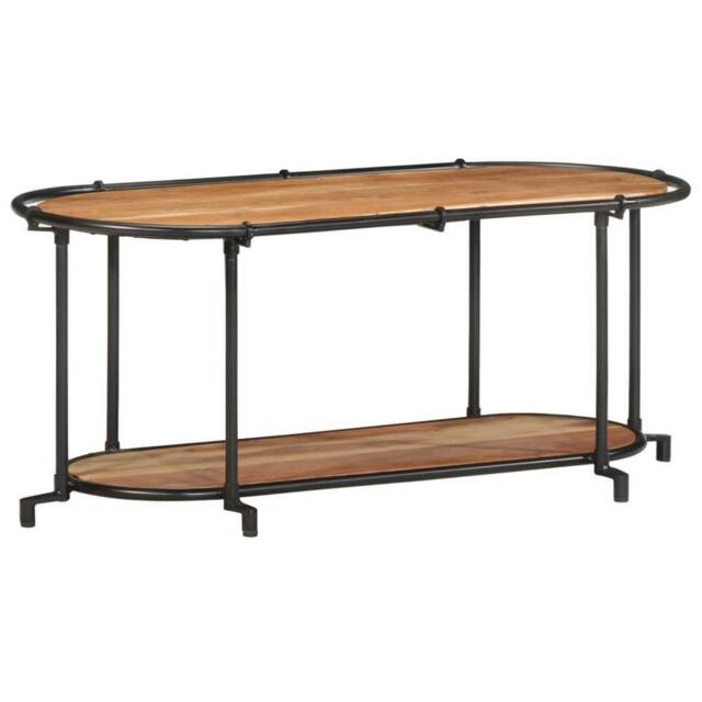 Berkfield Home TV Cabinet 100x42x40 cm Solid Wood Acacia in Brown - Size: 100 x 42 x 40 cm - image 1