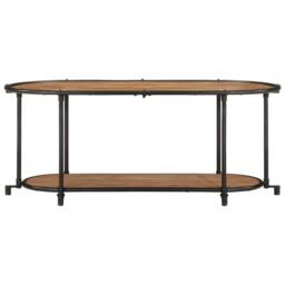 Berkfield Home TV Cabinet 100x42x40 cm Solid Wood Acacia in Brown - Size: 100 x 42 x 40 cm - thumbnail 4