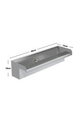 Garden Sanctuary 40cm Back Entry Stainless Steel Water Blade in Silver - thumbnail 4