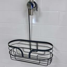 Showerdrape Dante Mini Hanging Shower Caddy in Grey - thumbnail 1