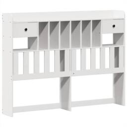 Berkfield Home Beautiful Bed Frame without Mattress White 140x190 cm Solid Wood Pine - thumbnail 8