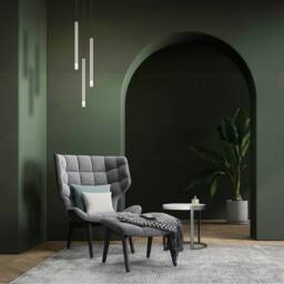 Netlighting Ryan Cluster Pendant Ceiling Light Nickel Matt 3x G9 in Grey - thumbnail 5