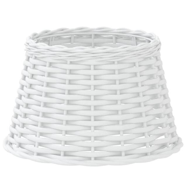 Berkfield Home Lamp Shade White √ò38x23 cm Wicker - Size: 38x23 cm - image 1