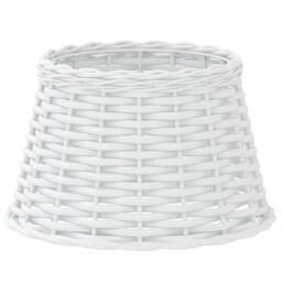Berkfield Home Lamp Shade White √ò38x23 cm Wicker - Size: 38x23 cm