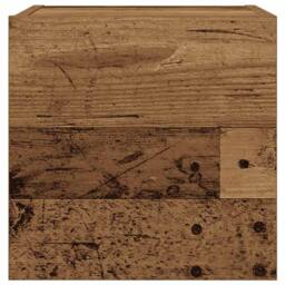 Berkfield Home Wall Mounted TV Cabinet Old Wood 30.5x30x30 cm in Brown - thumbnail 4