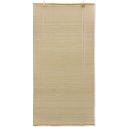 Berkfield Home Natural Bamboo Roller Blinds 120 x 160 cm in Beige - thumbnail 2