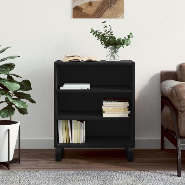 Berkfield Home Sideboard Black 57x35x70 cm Engineered Wood - Size: 57 x 35 x 70 cm - image 1