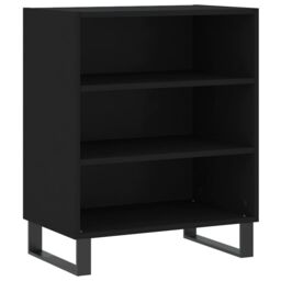 Berkfield Home Sideboard Black 57x35x70 cm Engineered Wood - Size: 57 x 35 x 70 cm - thumbnail 2