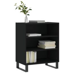 Berkfield Home Sideboard Black 57x35x70 cm Engineered Wood - Size: 57 x 35 x 70 cm - thumbnail 3