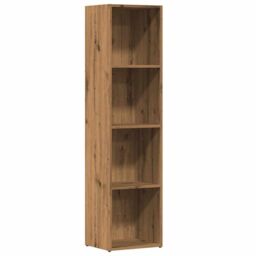 Berkfield Home Book Cabinet Artisan Oak 36x30x143 cm Engineered Wood in Brown - Size: 36 x 30 x 143 cm - thumbnail 2