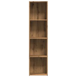 Berkfield Home Book Cabinet Artisan Oak 36x30x143 cm Engineered Wood in Brown - Size: 36 x 30 x 143 cm - thumbnail 5
