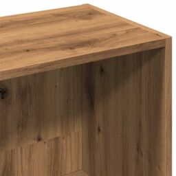 Berkfield Home Book Cabinet Artisan Oak 36x30x143 cm Engineered Wood in Brown - Size: 36 x 30 x 143 cm - thumbnail 9