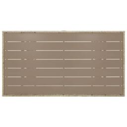 Berkfield Home Garden Table Grey 120x70x66 cm Poly Rattan in Light Grey - Size: 120 x 70 x 66 cm - thumbnail 4