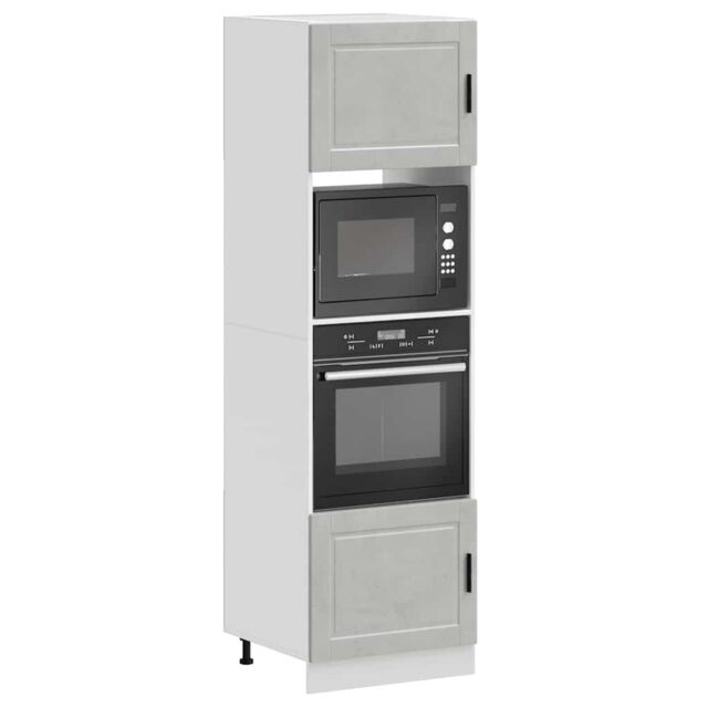 Berkfield Home Oven Cabinets 2 pcs Porto Concrete Grey Engineered Wood - image 1