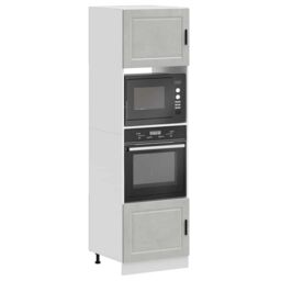 Berkfield Home Oven Cabinets 2 pcs Porto Concrete Grey Engineered Wood - thumbnail 1