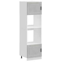 Berkfield Home Oven Cabinets 2 pcs Porto Concrete Grey Engineered Wood - thumbnail 2