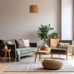 Happy Homewares Classic & Vintage Brown Folded & Tapered Paper Pendant Lamp Shade - thumbnail 6