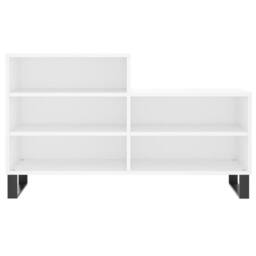 Berkfield Home Shoe Cabinet White 102x36x60 cm Engineered Wood - Size: 102 x 36 x 60 cm - thumbnail 4