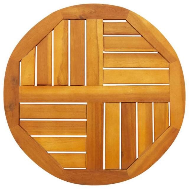 Berkfield Home Table Top √ò50x2 cm Round Solid Wood Acacia in Brown - Size: 50x2 cm - image 1