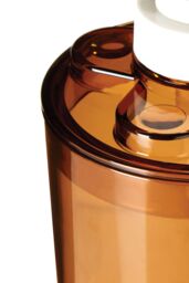 Orsina Smoke Brown Plastic Lotion Dispenser, Refillable Soap Bottle, Lotion Pump Bottle, Hand Lotion Holder For Creams - thumbnail 3