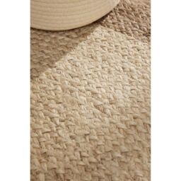 THE RUGS Jutta Reversible Jute Flatweave Round Rug Hand Woven Living Room in Brown - Size: 160 cm diameter - thumbnail 8