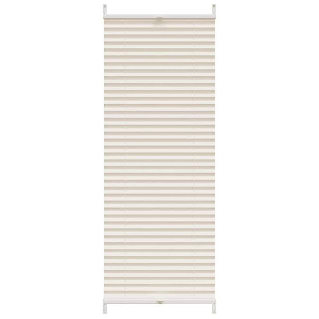 Berkfield Home Plisse Blind 40x100cm Cream - Size: 40x100 cm - image 1
