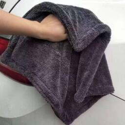 Kingsley & Harper Microfiber Car Drying Towel - 1200GSM for Professional & Home Detailing in Charcoal - thumbnail 6