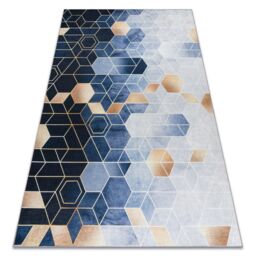 RugsX Andre Rug in Blue - Size: 80 cm x 150 cm - thumbnail 1