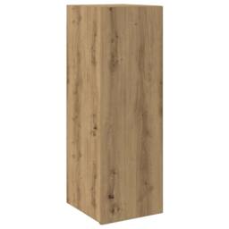 Berkfield Home Wall Mounted TV cabinets 8 pcs Artisan Oak Engineered Wood in Brown - thumbnail 4