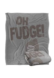 Warner Brothers A Christmas Story 'Oh Fudge ' Silky Touch Super Soft Throw Blanket in White - thumbnail 2