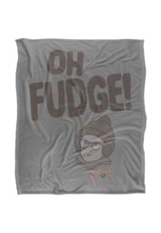 Warner Brothers A Christmas Story 'Oh Fudge ' Silky Touch Super Soft Throw Blanket in White - thumbnail 1