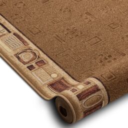 RugsX Anti-Slip Jena Runner in Beige - Size: 67 cm x 490 cm - thumbnail 3