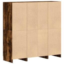 Berkfield Home Durable 3 Piece Kitchen Cabinet Set Smoked Oak Engineered Wood in Brown - thumbnail 9