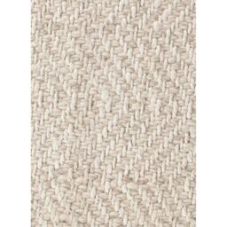 THE RUGS Majoli Handwoven Wool Jute Rug Scandinavian Boho Style 10mm Pile in White - Size: 120 cm x 170 cm - thumbnail 3