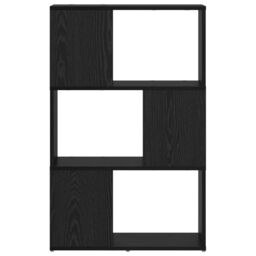 Berkfield Home Entertainment Centre Black Oak Engineered Wood 60 x 24 x 94 cm - thumbnail 5