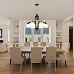 NIVOR Classic 6-Light Bell Pendant, Black Gold Frosted Glass Chandelier E27 - thumbnail 6