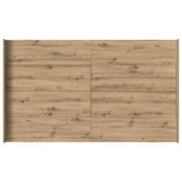 Berkfield Home Storage Bed Frame with Drawer Artisan oak 120 x 200 cm Melamine in Brown - thumbnail 8