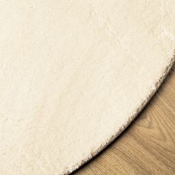 Berkfield Home Rug HUARTE Short Pile Soft & Washable Cream √ò 120 cm - Size: Medium - thumbnail 4