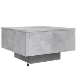 Berkfield Home Modern Coffee Table with LED Lights Concrete Grey 55x55x31 cm - Size: 55 x 55 x 31 cm - thumbnail 9