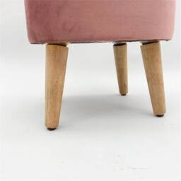 Nordara Mustard Pink Velvet Ottoman Lift Top Storage Footstool For Lounge - Size: 110 cm x 35 cm - thumbnail 2
