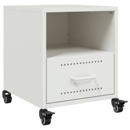 Berkfield Home Bedside Cabinets 2 pcs White 36x39x43.5 cm Steel - thumbnail 6
