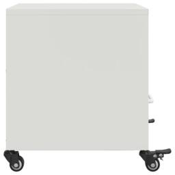 Berkfield Home Bedside Cabinets 2 pcs White 36x39x43.5 cm Steel - thumbnail 7